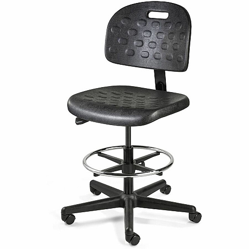 BEVCO Breva Series Chair Polyurethane Seat Material - 5-star Base - Black - 1 Each (V7507HC)