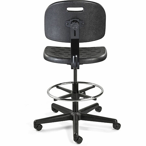 BEVCO Breva Series Chair Polyurethane Seat Material - 5-star Base - Black - 1 Each (V7507HC)
