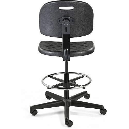 BEVCO Breva Series Chair Polyurethane Seat Material - 5-star Base - Black - 1 Each (V7507HC)