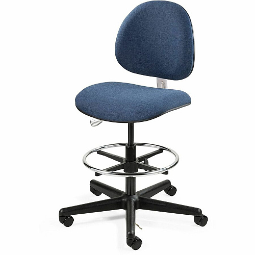 BEVCO Lexington Series ESD Chair Navy Seat Color - Navy Back Color - 5-star Base - Fabric - 1 Each (V850SHC)