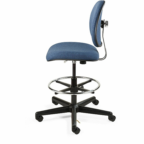 BEVCO Lexington Series ESD Chair Navy Seat Color - Navy Back Color - 5-star Base - Fabric - 1 Each (V850SHC)