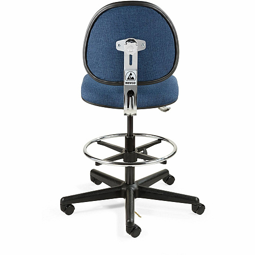 BEVCO Lexington Series ESD Chair Navy Seat Color - Navy Back Color - 5-star Base - Fabric - 1 Each (V850SHC)
