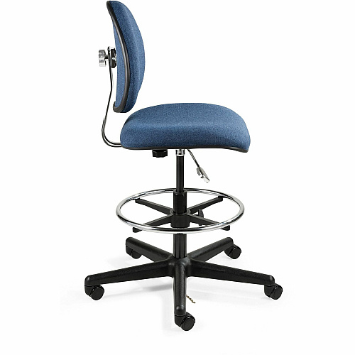 BEVCO Lexington Series ESD Chair Navy Seat Color - Navy Back Color - 5-star Base - Fabric - 1 Each (V850SHC)