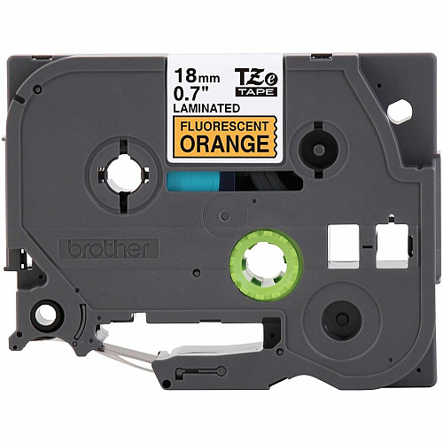 Brother P-touch TZe Label Tape x 45/64" Width - Tape - Fluorescent Orange - Water Resistant - Laminated - 16.40 ft Roll Length - 1 / Each (TZEB41G)