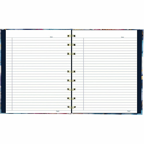Blueline NotePro Notebook, Fashion Collection, 192 Pages, Midnight Floral (A9C02)