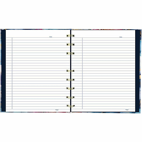Blueline NotePro Notebook, Fashion Collection, 192 Pages, Midnight Floral (A9C02)
