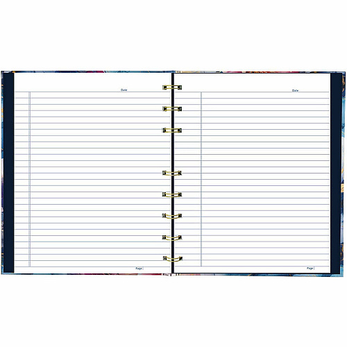 Blueline NotePro Notebook, Fashion Collection, 192 Pages, Midnight Floral (A9C02)