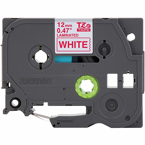 Brother P-touch TZe Laminated Label Tape x 15/32" Width - Tape - White - Water Resistant - Laminated - Easy to Read, Temperature Resistant, Customizable, Long Lasting, Peeling Resistant, Fade Resistant - 26.20 ft Roll Length - 1 Each (TZE232G)