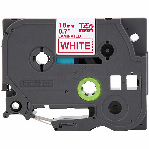 Brother P-touch TZe Laminated Label Tape x 45/64" Width - Tape - White - Water Resistant - Laminated - Easy to Read, Temperature Resistant, Customizable, Long Lasting, Peeling Resistant, Fade Resistant - 26.20 ft Roll Length - 1 Each (TZE242G)