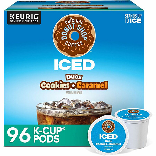 McCafe K-Cup Iced Duos Cookies & Caramel Coffee Compatible with Keurig Brewer - Ice Coffee - Medium - Per Box - 24 K-Cup - K-Cup - Cookies + Caramel - Kosher - 4 / Carton (9881CT)
