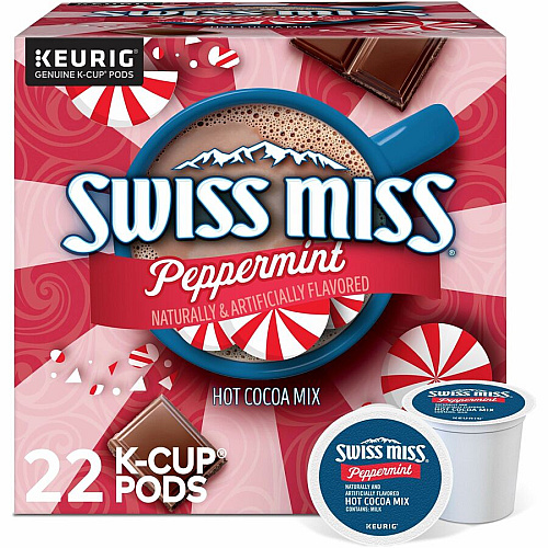 Swiss Miss&reg; Peppermint Hot Cocoa Peppermint - 22/Box - 4 / Carton (8526CT)