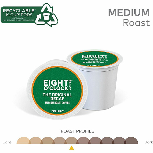 Green Mountain Coffee K-Cup The Original Decaf Coffee Compatible with Keurig Brewer - Medium - Per Box - 24 K-Cup - K-Cup - The Original Decaf - Decaffeinated - 4 / Carton (0638CT)