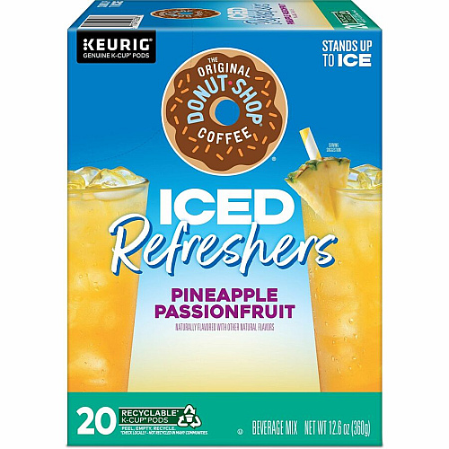 The Original Donut Shop&reg; Iced Refreshers Pineapple Passionfruit - 20/Box - 4 / Carton (0236CT)