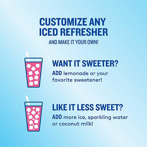 The Original Donut Shop&reg; Iced Refreshers Strawberry Acai - 20/Box - 4 / Carton (0237CT)