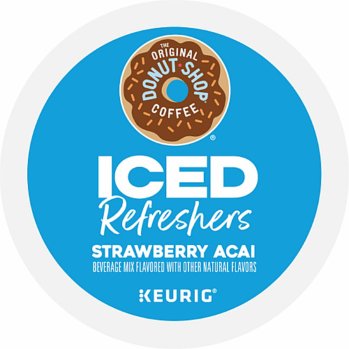 The Original Donut Shop&reg; Iced Refreshers Strawberry Acai - 20/Box - 4 / Carton (0237CT)