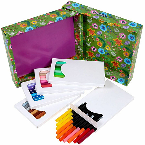 Crayola Color & Detail Marker Set Fine Marker Point - Multi Ink - 50 / Pack (586751)
