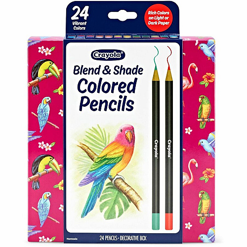 Crayola Blend & Shade Colored Pencils Multi Lead - 24 / Pack (682126)
