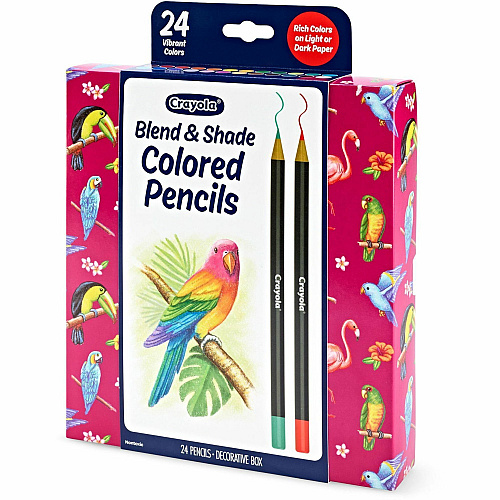 Crayola Blend & Shade Colored Pencils Multi Lead - 24 / Pack (682126)
