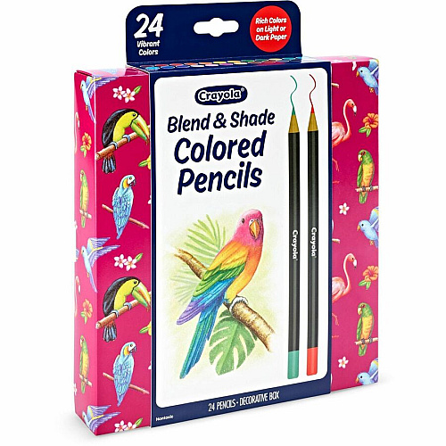 Crayola Blend & Shade Colored Pencils Multi Lead - 24 / Pack (682126)