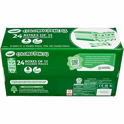 Crayola Bulk Colored Pencils Multi Lead - 24 / Pack (682133)