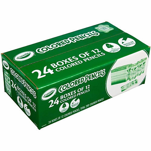 Crayola Bulk Colored Pencils Multi Lead - 24 / Pack (682133)