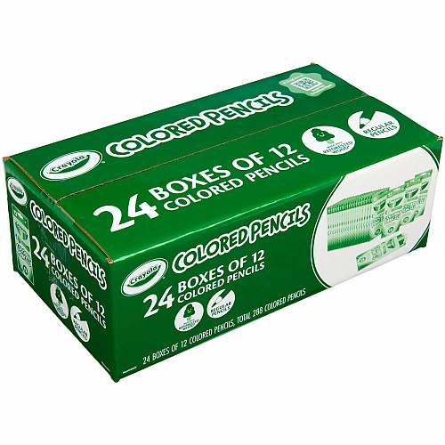 Crayola Bulk Colored Pencils Multi Lead - 24 / Pack (682133)