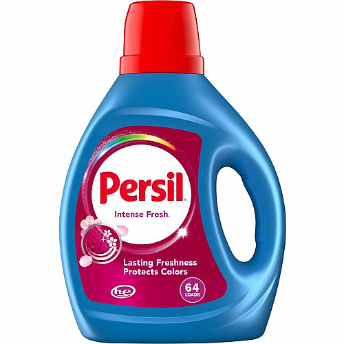 Persil ProClean Power-Liquid Detergent For Fabric, Laundry, Clothes - Liquid - 84 fl oz (2.6 quart) - Intense Fresh Scent - 64 Loads - Recommended For: Odor Remover - Fade Resistant, Long Lasting - Blue - 1 Each (05468)