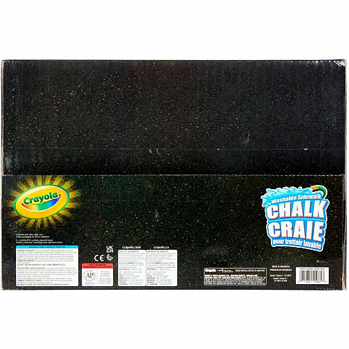 Crayola Washable Sidewalk Chalk Assorted - For Sidewalk, Driveway - Washable, Anti-Roll Shape, Non-toxic - 130 / Pack (510817)