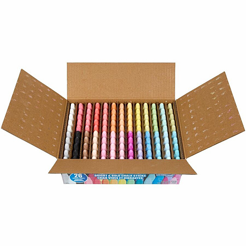 Crayola Washable Sidewalk Chalk Assorted - For Sidewalk, Driveway - Washable, Anti-Roll Shape, Non-toxic - 130 / Pack (510817)