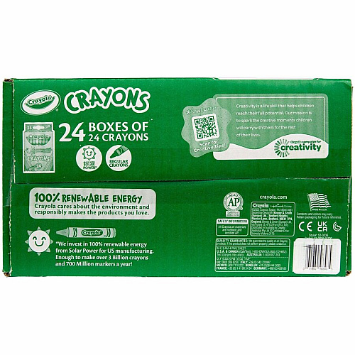 Crayola Bulk Crayons Regular - For Child - Multi - 24 / Pack (523036)