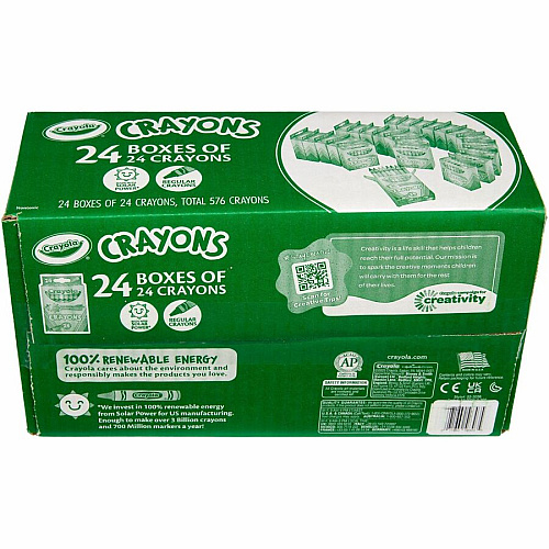Crayola Bulk Crayons Regular - For Child - Multi - 24 / Pack (523036)