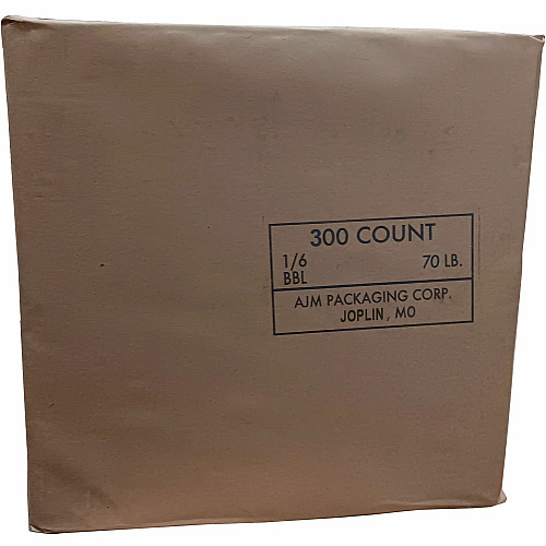 AJM Kraft Grocery Sacks 6.72 gal Capacity - Natural Kraft - Paper - Grocery, Foodservice - 300 / Carton (HS70NP3C)