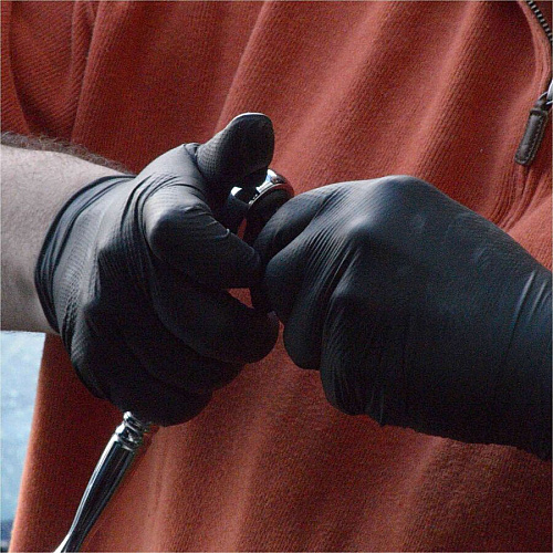 GloveWorks by AMMEX Gloveworks Powder-Free Industrial RDT Nitrile Gloves (GWBN48100)
