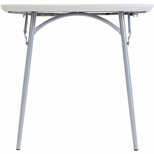 National Public Seating Banquet Fold-In-Half Tables Speckled Gray Top - Round Tube Leg Base - 4 Legs - 700 lb Capacity - 71.80" Table Top Length x 30" Table Top Width - 29.50" Height - Room, Indoor, Outdoor, Banquet, Cafeteria, Industry - High (BMFIH3072)