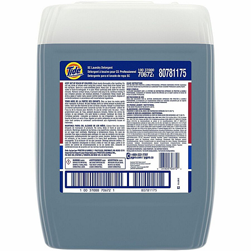 Tide Liquid Laundry Detergent For Multipurpose - Concentrate - Liquid - 640 fl oz (20 quart) - 8.1 to 8.5 pH - 129 Loads - Recommended For: Stain Remover - Benzene-free, BPA-free, Lead-free, Mercury-free, Cadmium-free, PAHs-free, Phthalate-free, T (70672)