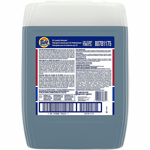 Tide Liquid Laundry Detergent For Multipurpose - Concentrate - Liquid - 640 fl oz (20 quart) - 8.1 to 8.5 pH - 129 Loads - Recommended For: Stain Remover - Benzene-free, BPA-free, Lead-free, Mercury-free, Cadmium-free, PAHs-free, Phthalate-free, T (70672)