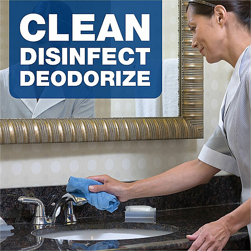 Comet Disinfecting Bath Cleaner For Bathroom, Multi Surface, Restroom - Liquid - 128 fl oz (4 quart) - Citrus Scent - Recommended For: Stain Remover, Soap Scum Remover - Non-abrasive, Deodorize, No-rinse - White Jug - 3 / Carton (20542)
