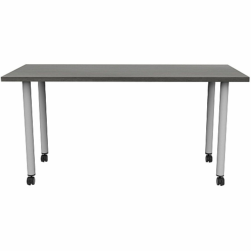 Safco Jurni Multi-Purp. Table w/Post Leg & Casters Powder Coated Post Leg Base - 60" Table Top Width x 24" Table Top Depth x 1.10" Table Top Thickness - 29" Height - Multipurpose - Assembly Required - Asian Night - Laminate Top Material - 1 (JN6024FTCANT)