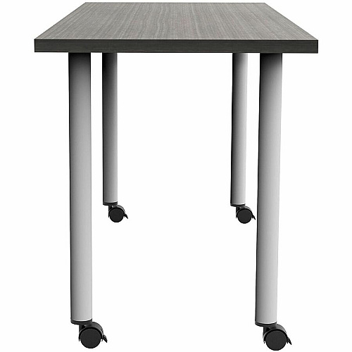 Safco Jurni Multi-Purp. Table w/Post Leg & Casters Powder Coated Post Leg Base - 60" Table Top Width x 24" Table Top Depth x 1.10" Table Top Thickness - 29" Height - Multipurpose - Assembly Required - Asian Night - Laminate Top Material - 1 (JN6024FTCANT)