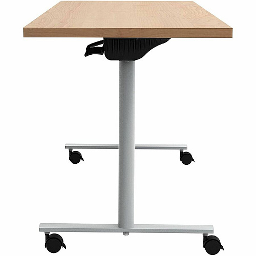 Safco Jurni Flip Table with Casters Powder Coated T-shaped Base - Modern Style x 60" Table Top Width x 24" Table Top Depth x 1.10" Table Top Thickness - 29" Height - Classroom, Training Room - Assembly Required - Fusion Maple - Laminate Top  (JN6024FPFMP)
