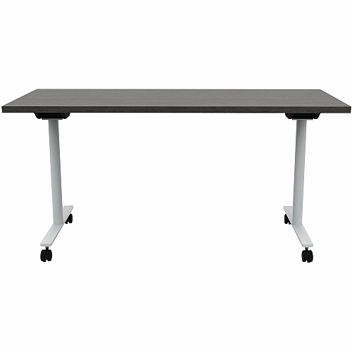 Safco Jurni Flip Table with Casters Powder Coated T-shaped Base - Modern Style x 60" Table Top Width x 24" Table Top Depth x 1.10" Table Top Thickness - 29" Height - Classroom, Training Room - Assembly Required - Asian Night - Laminate Top  (JN6024FPCANT)