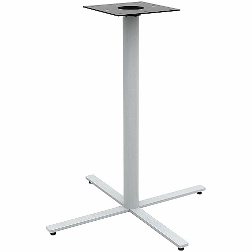 Safco Jurni Bistro Table with Round Top Round Top - Textured, Powder Coated Base - Modern Style - 42" Table Top Diameter - 42" Height - Cafeteria - Assembly Required - Designer White - Laminate Top Material - 1 Each (JN42RDX42DWT)