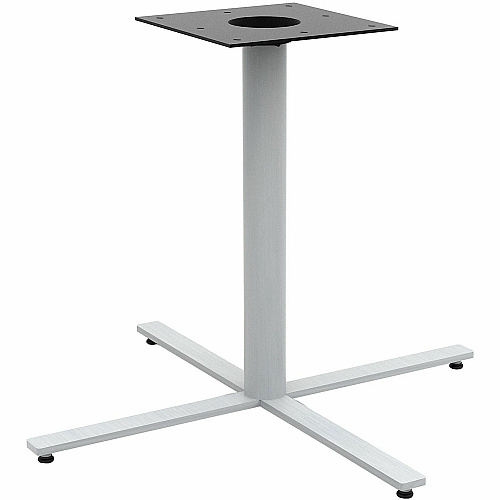 Safco Jurni Cafe Table with Round Top Round Top - Textured, Powder Coated Base - 42" Table Top Diameter - 29" Height - Cafeteria, Breakroom - Assembly Required - Columbian Walnut - Laminate Top Material - 1 Each (JN42RDX29CWN)