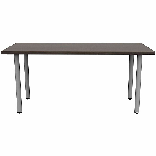 Safco Jurni Multi-Purp. Table w/Post Leg & Glides Powder Coated Post Leg Base - Modern Style x 60" Table Top Width x 24" Table Top Depth x 1.10" Table Top Thickness - 29" Height - Multipurpose - Assembly Required - Columbian Walnut - Lamina (JN6024FTGCWN)