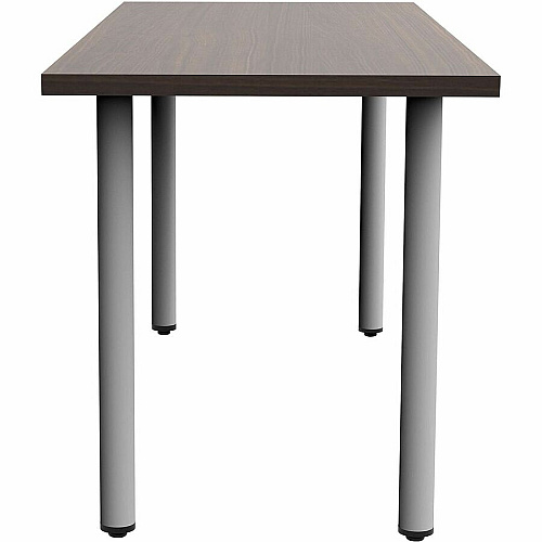 Safco Jurni Multi-Purp. Table w/Post Leg & Glides Powder Coated Post Leg Base - Modern Style x 60" Table Top Width x 24" Table Top Depth x 1.10" Table Top Thickness - 29" Height - Multipurpose - Assembly Required - Columbian Walnut - Lamina (JN6024FTGCWN)