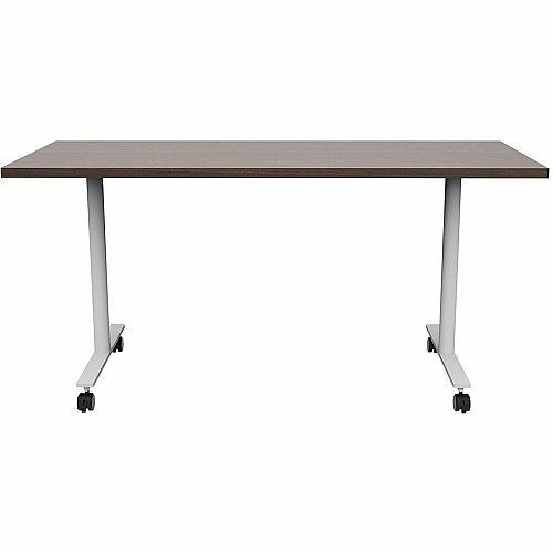 Safco Jurni Multi-Purp. Table w/T-Leg & Casters Textured T-shaped, Powder Coated Base - 60" Table Top Width x 24" Table Top Depth x 1.10" Table Top Thickness - 29" Height - Multipurpose - Assembly Required - Columbian Walnut - Laminate Top  (JN6024FXCCWN)