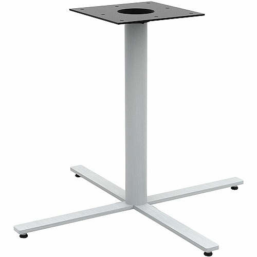 Safco Jurni Cafe Table with Round Top Round Top - Textured, Powder Coated Base - 36" Table Top Diameter - 29" Height - Cafeteria, Breakroom - Assembly Required - Designer White - Laminate Top Material - 1 Each (JN36RDX29DWT)