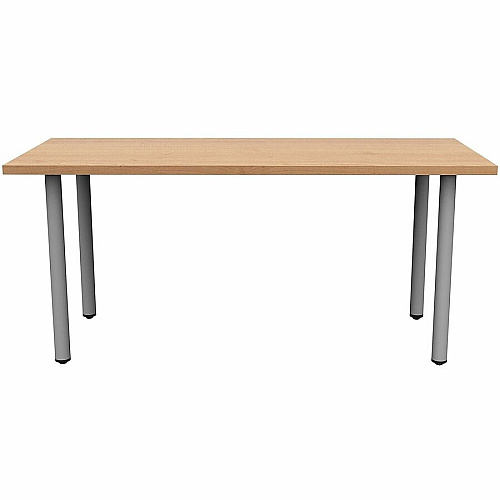 Safco Jurni Multi-Purp. Table w/Post Leg & Glides Powder Coated Post Leg Base - Modern Style x 60" Table Top Width x 24" Table Top Depth x 1.10" Table Top Thickness - 29" Height - Multipurpose - Assembly Required - Fusion Maple - Laminate T (JN6024FTGFMP)