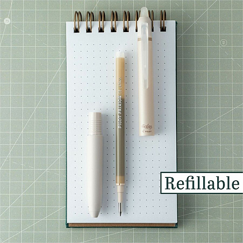 Pilot FriXion Waai Pen Collection 0.5 mm Extra Fine Pen Point - Retractable - Erasable - Bronze Ink - Gel-based - Writing - 1 Dozen (21062)