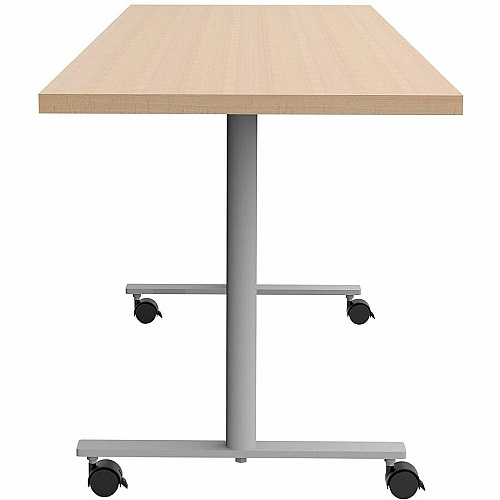 Safco Jurni Multi-Purpose Table with T-Leg & Casters Laminated Top - Powder Coated T-shaped Base - 72" Table Top Width x 24" Table Top Depth x 1.10" Table Top Thickness - 29" Height - Multipurpose - Assembly Required - Fusion Maple - Lamina (JN7224FXCFMP)